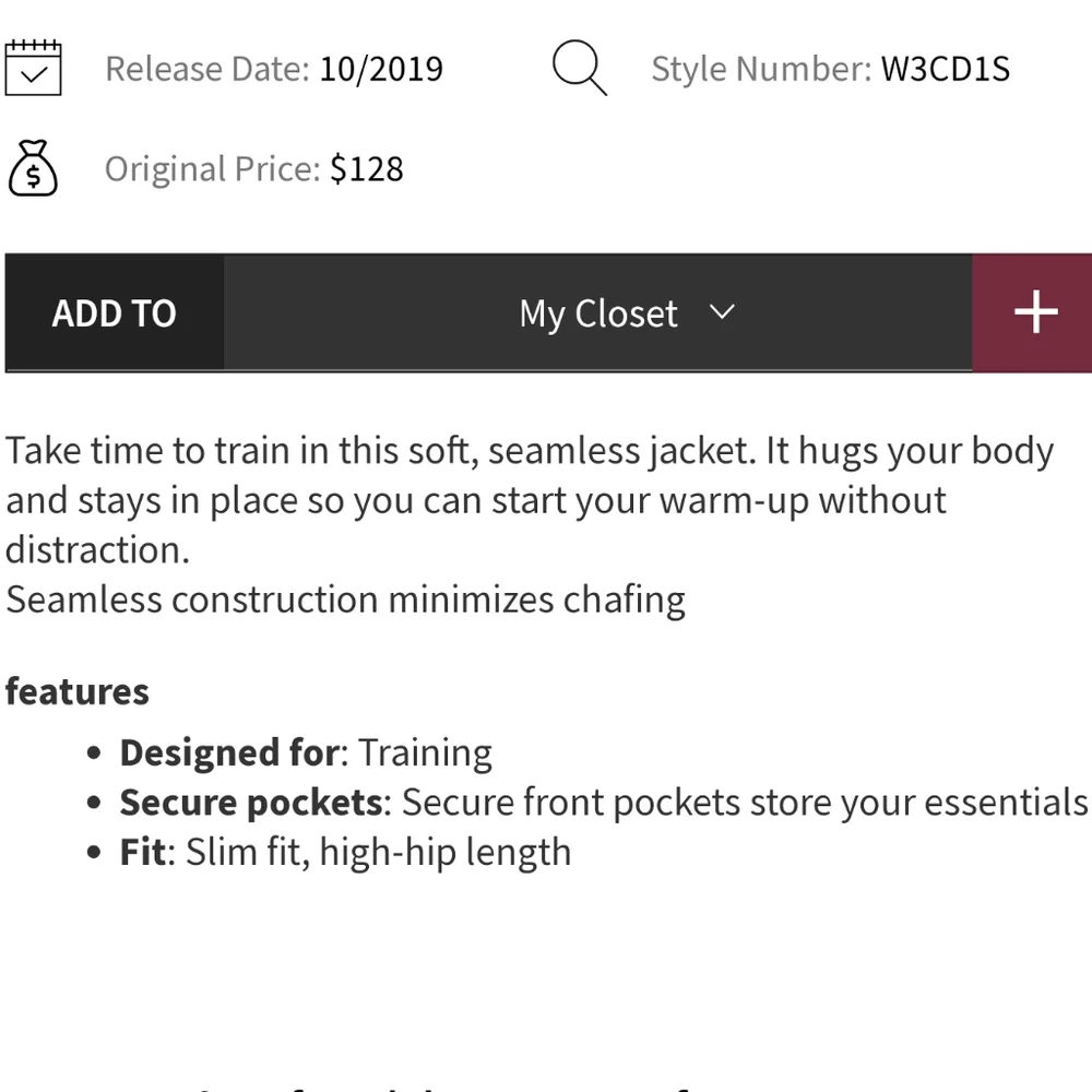 Lululemon Ebb to Train Jacket in wash White/Luna - Picture 6 of 10